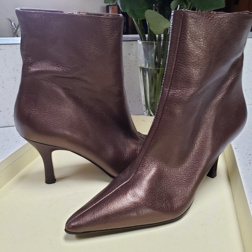 Leather Bronze Boots
